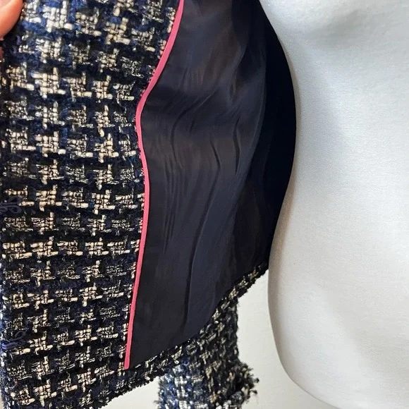 J. Crew Lady jacket in metallic houndstooth Preppy Teacher Office Professional 4